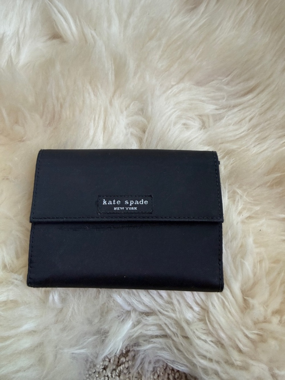 kate spade Black Compact Trifold Wallet